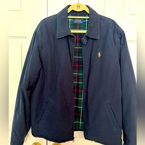 Men’s Polo plaid-lined fall jacket. excellent condition-Worn 5-6 times